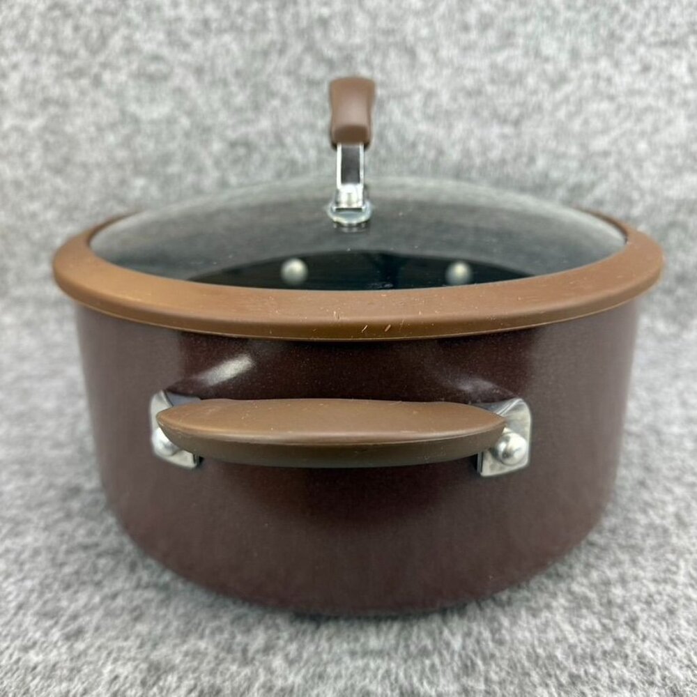 ✅Cooks Essentials 5qt Stock/Sauce-pot Strainer Lid NSF Certified Nonstick Brown - Picture 7 of 14